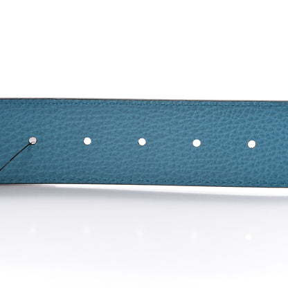 Gucci Dollar Calfskin 1973 Reversible Belt 90 36 Black Deep Cobalt 8 of 9