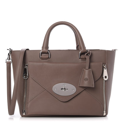 Mulberry Silky Calf Small Willow Tote Taupe 1 of 28