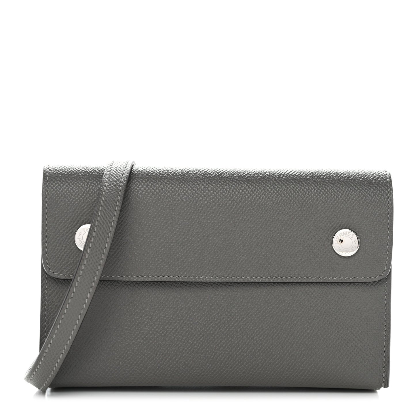 Box Hermesnap Wallet Black Gris Meyer