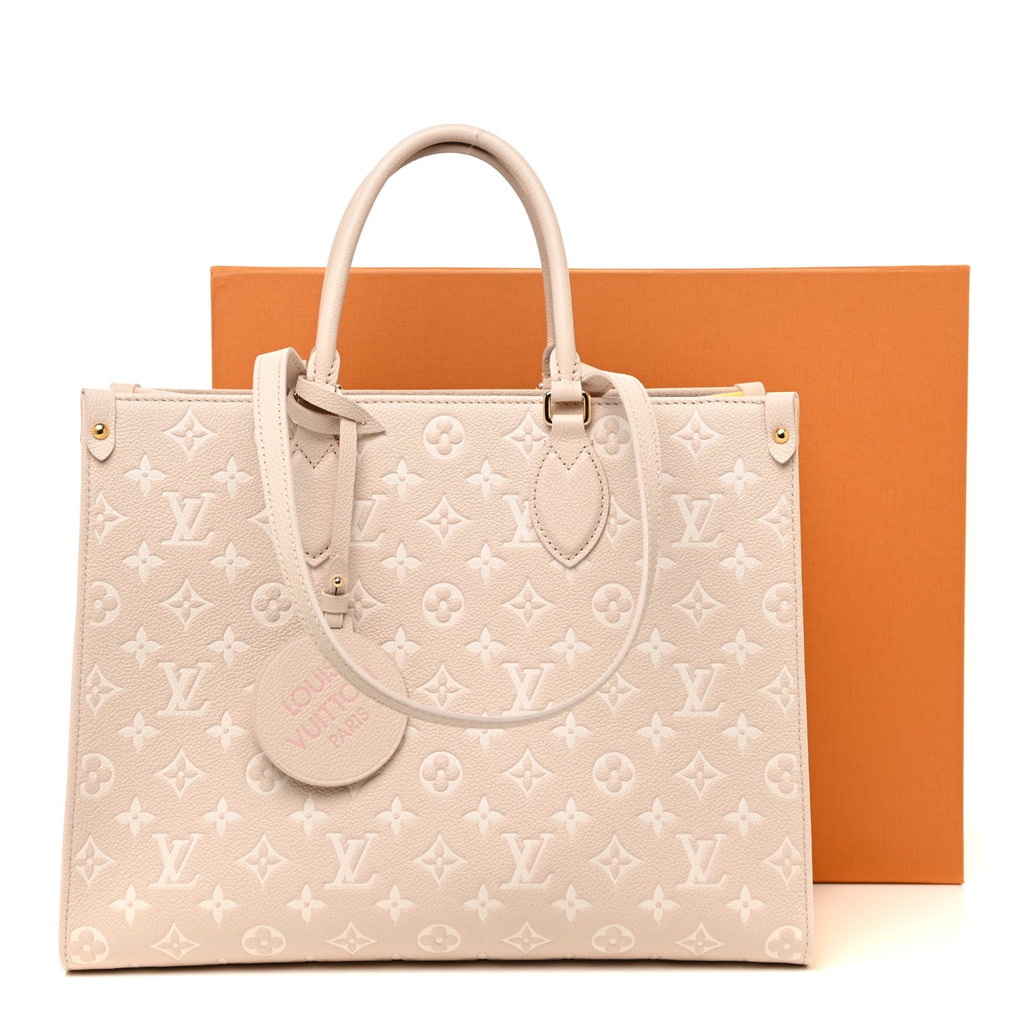 Empreinte Monogram Spring In The City Onthego MM Beige Pink Yellow