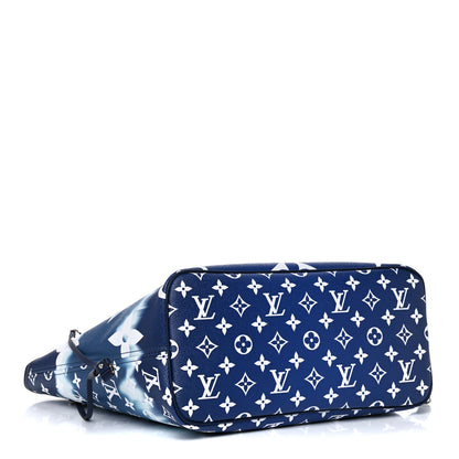 Louis Vuitton Monogram Escale Neverfull MM Blue 4 of 15