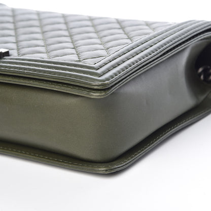 Chanel Calfskin Quilted Large Boy Flap Green 11 of 11