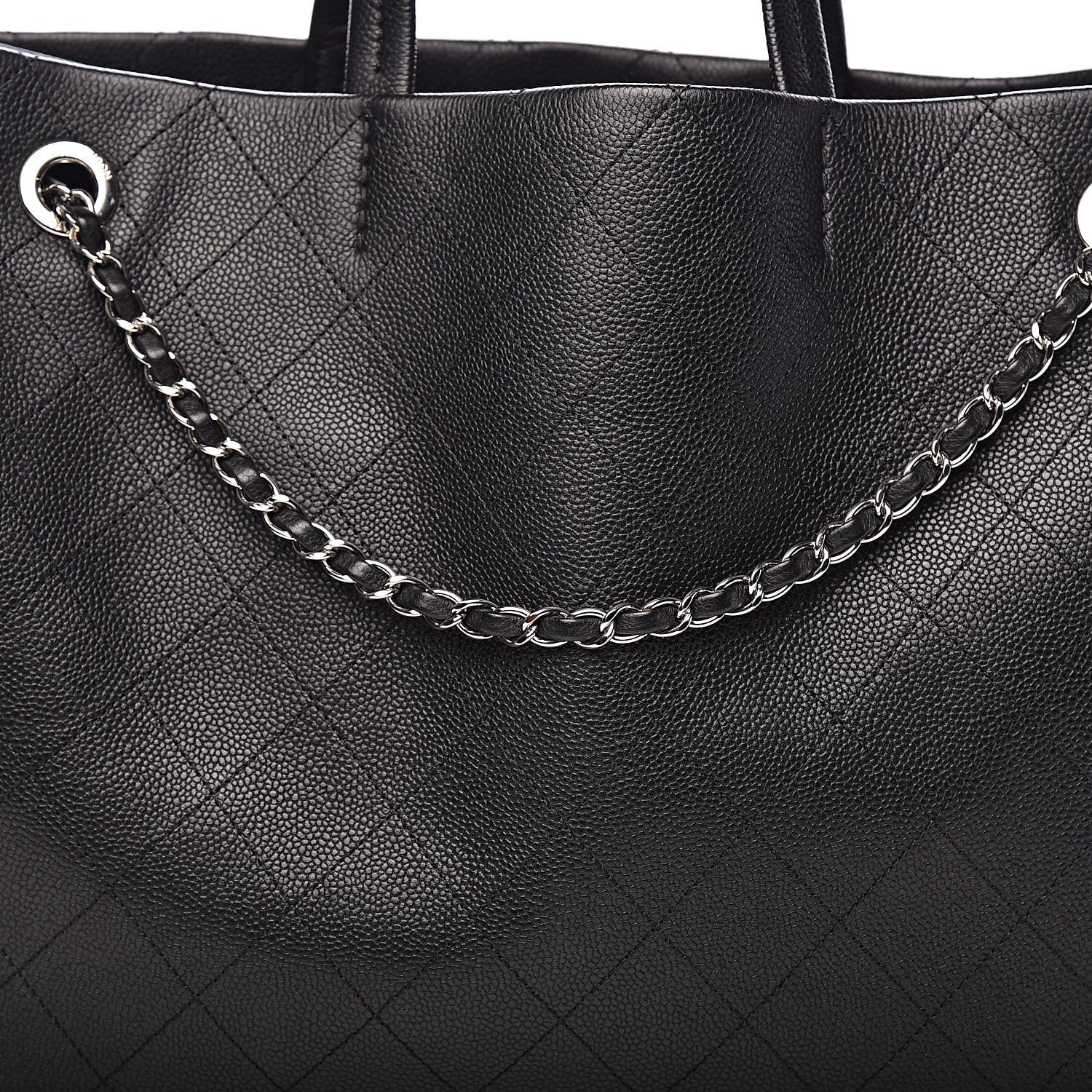 Chanel Grained Calfskin CC Pocket Tote Black 10 of 10