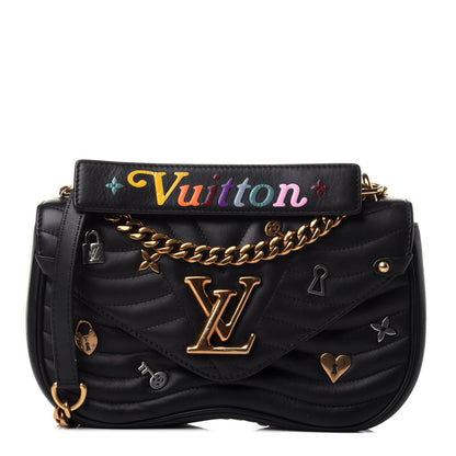 Louis Vuitton Calfskin Love Lock New Wave Chain MM Black 1 of 4