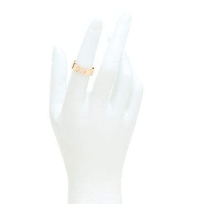 Hermes 18K Rose Gold Diamond PM H D'Ancre Ring 52 6 2 of 5