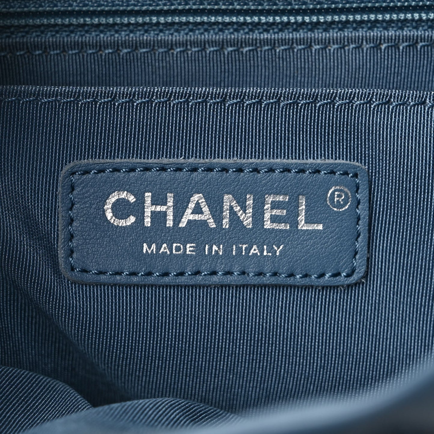 Calfskin Chevron Quilted Large Urban Spirit Backpack Light Blue