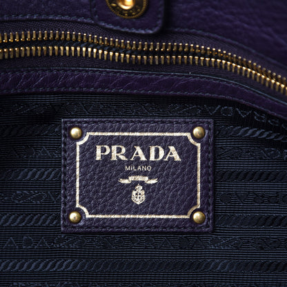 Prada Vitello Daino Tote Melanzana 11 of 14