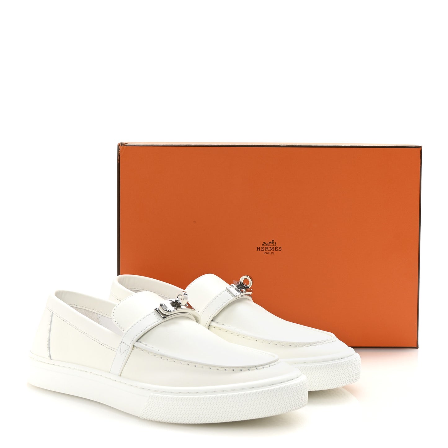 Calfskin Game Slip On Sneakers 38 White