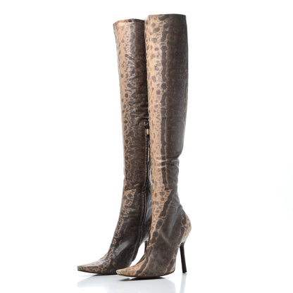 Gucci Lizard Knee High Boots 9 3 of 15