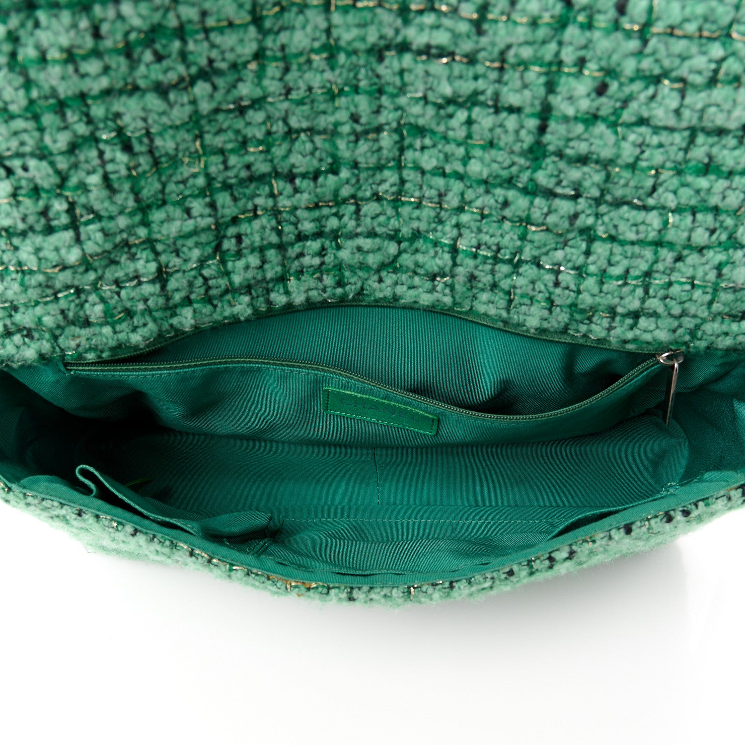 Chanel Tweed Easy 2.55 Reissue Flap Green 5 of 12