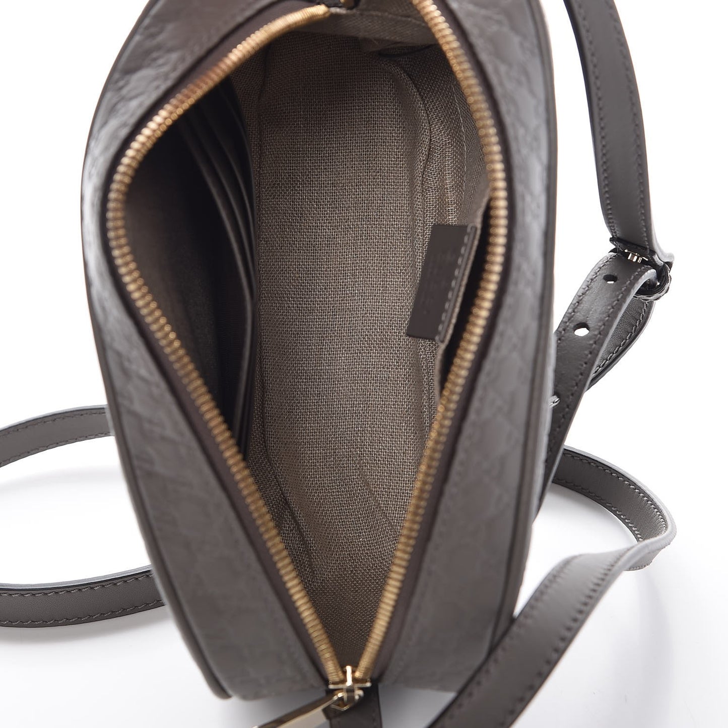 Microguccissima Mini Bree Messenger Bag Grey