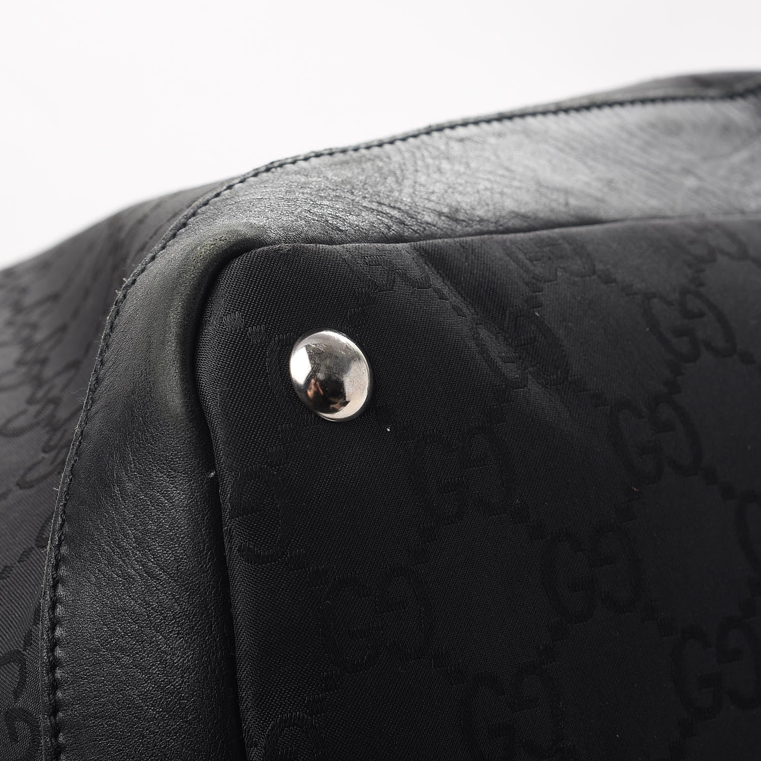 Gucci Nylon Monogram Travel Hobo Black 14 of 19