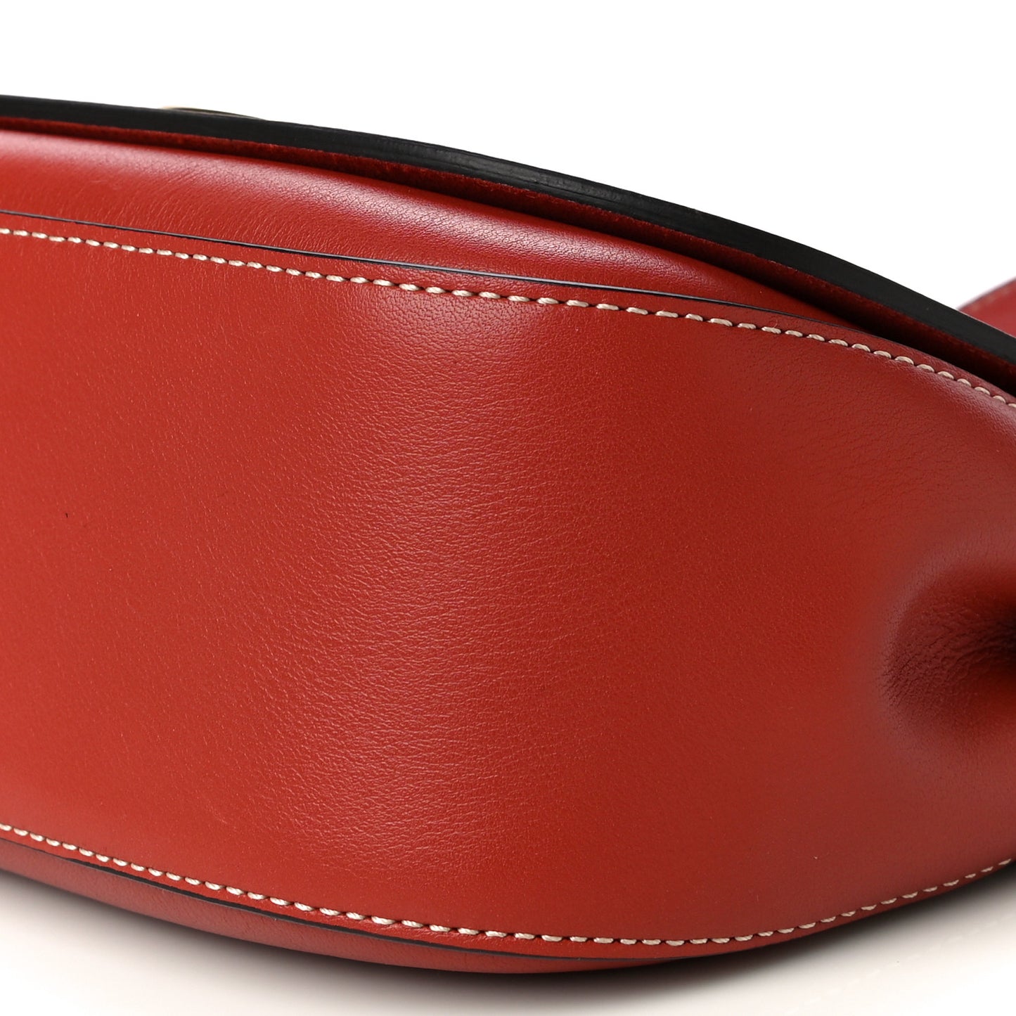 Silky Calfskin Amberley Small Satchel Rust