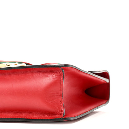 Gucci Calfskin Small Sylvie Shoulder Bag Hibiscus Red 10 of 10