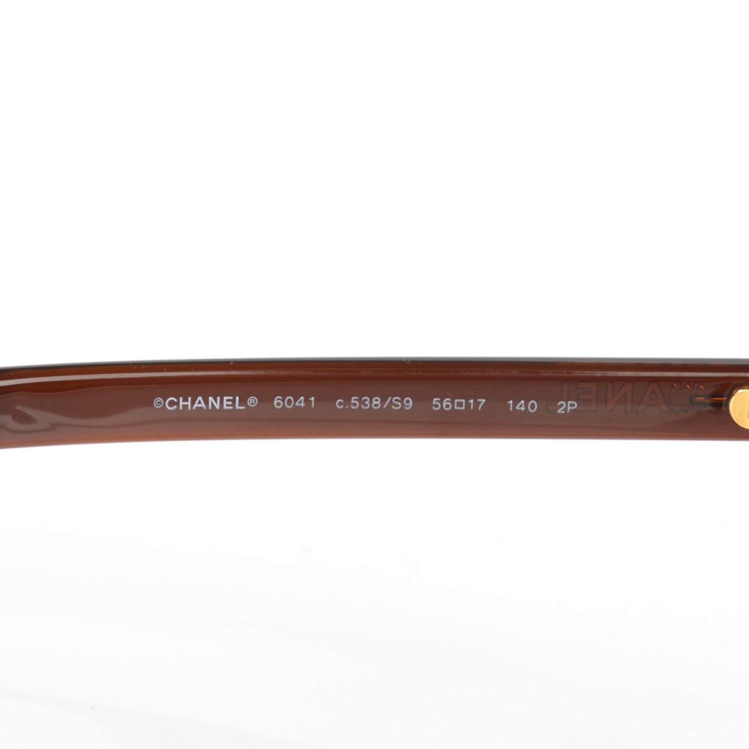 Chanel Cat Eye Chain Sunglasses 6041 Brown 4 of 6