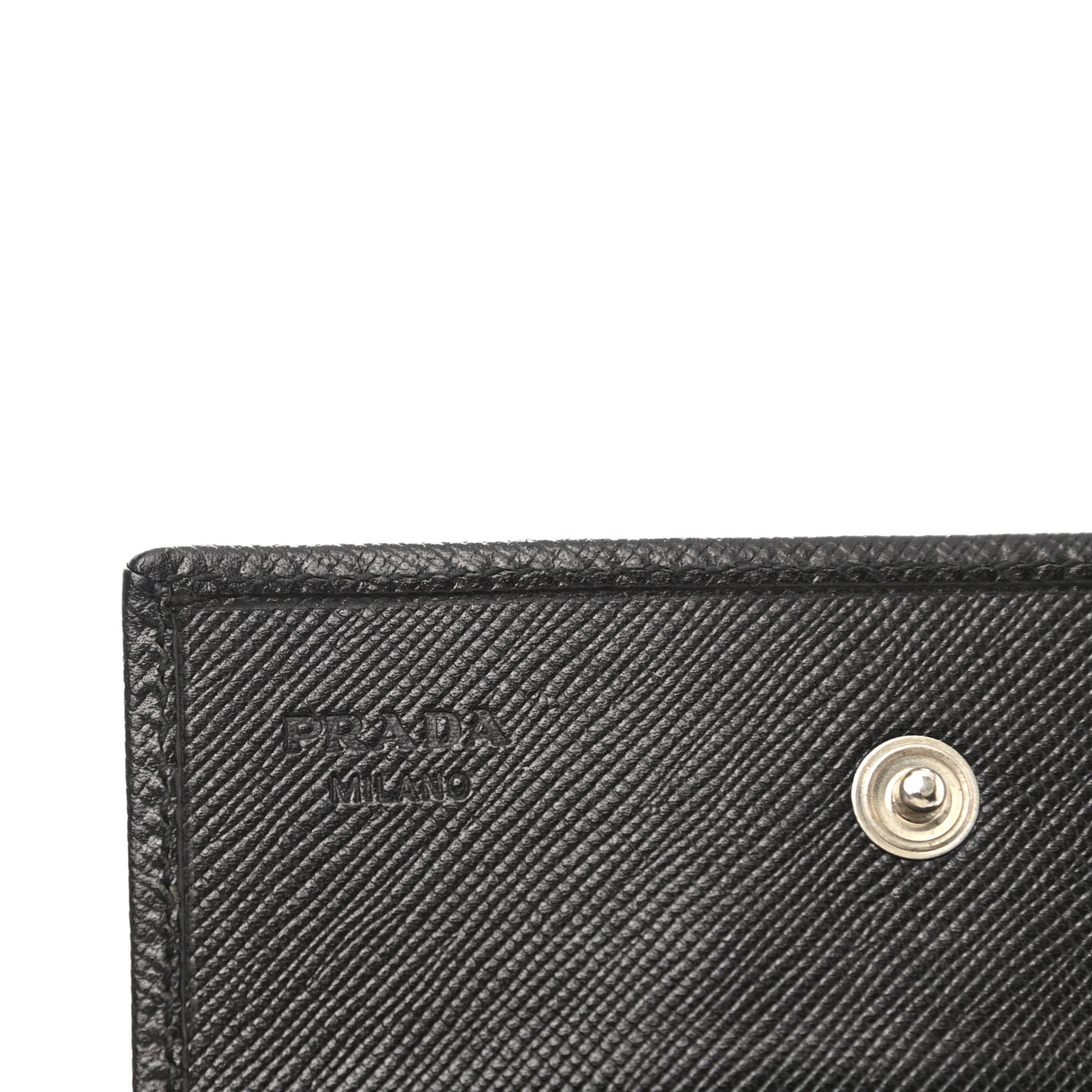Saffiano Triangle Coin Purse Black