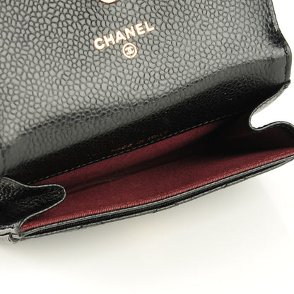 Chanel Caviar Quilted Flap Card Holder Black 5 of 8