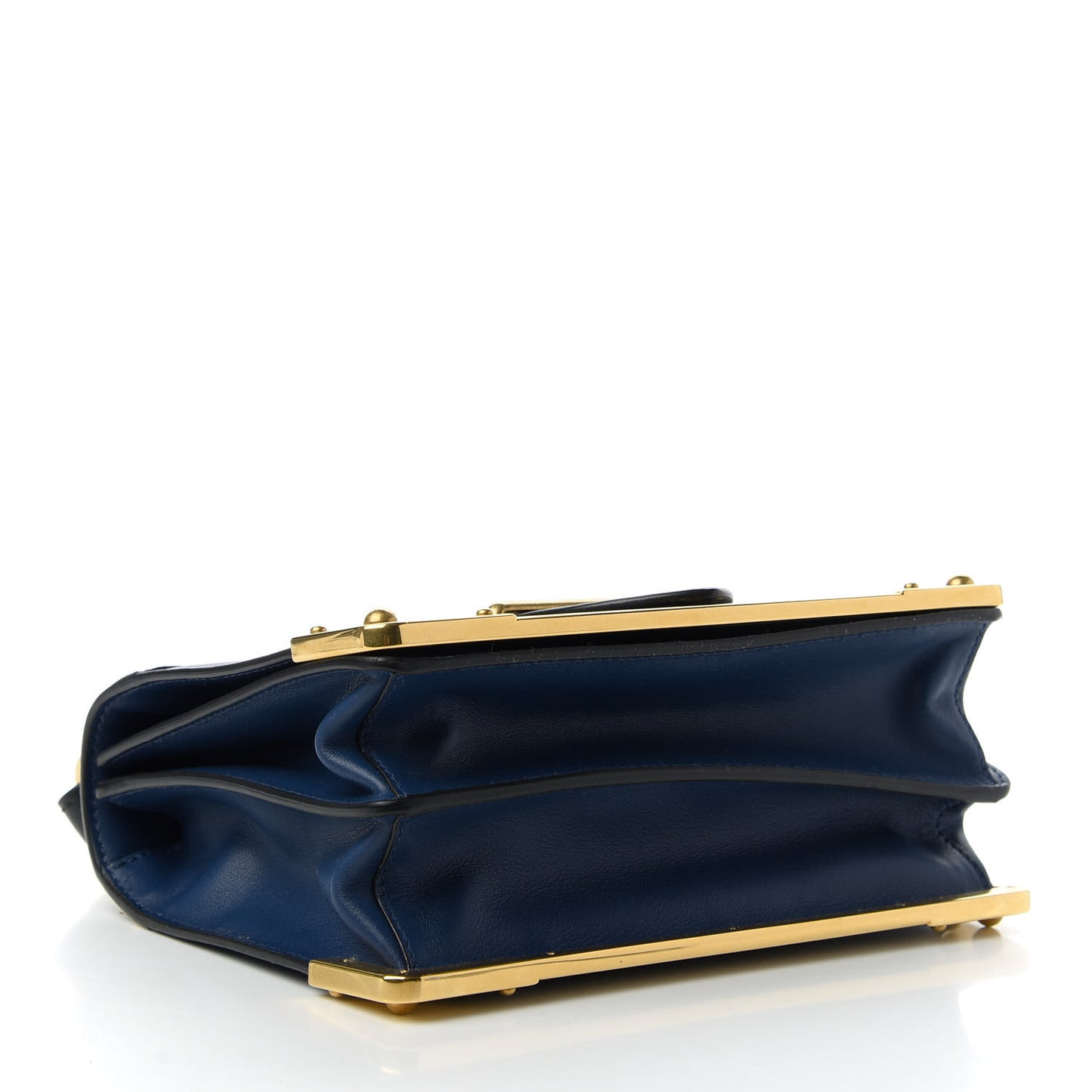 City Calf Saffiano Cahier Bag Bluette Black