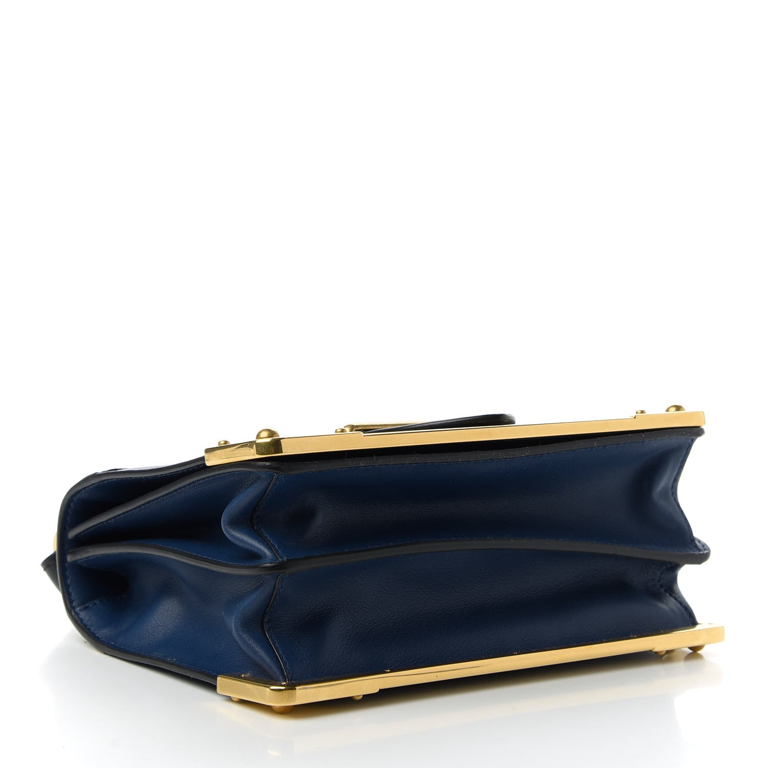 Prada City Calf Saffiano Cahier Bag Bluette Black 4 of 9