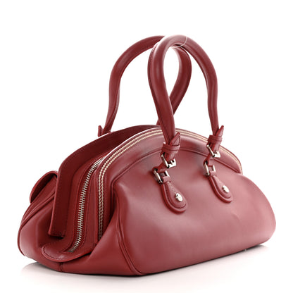 Christian Dior Calfskin Medium Detective Satchel Red 3 of 11