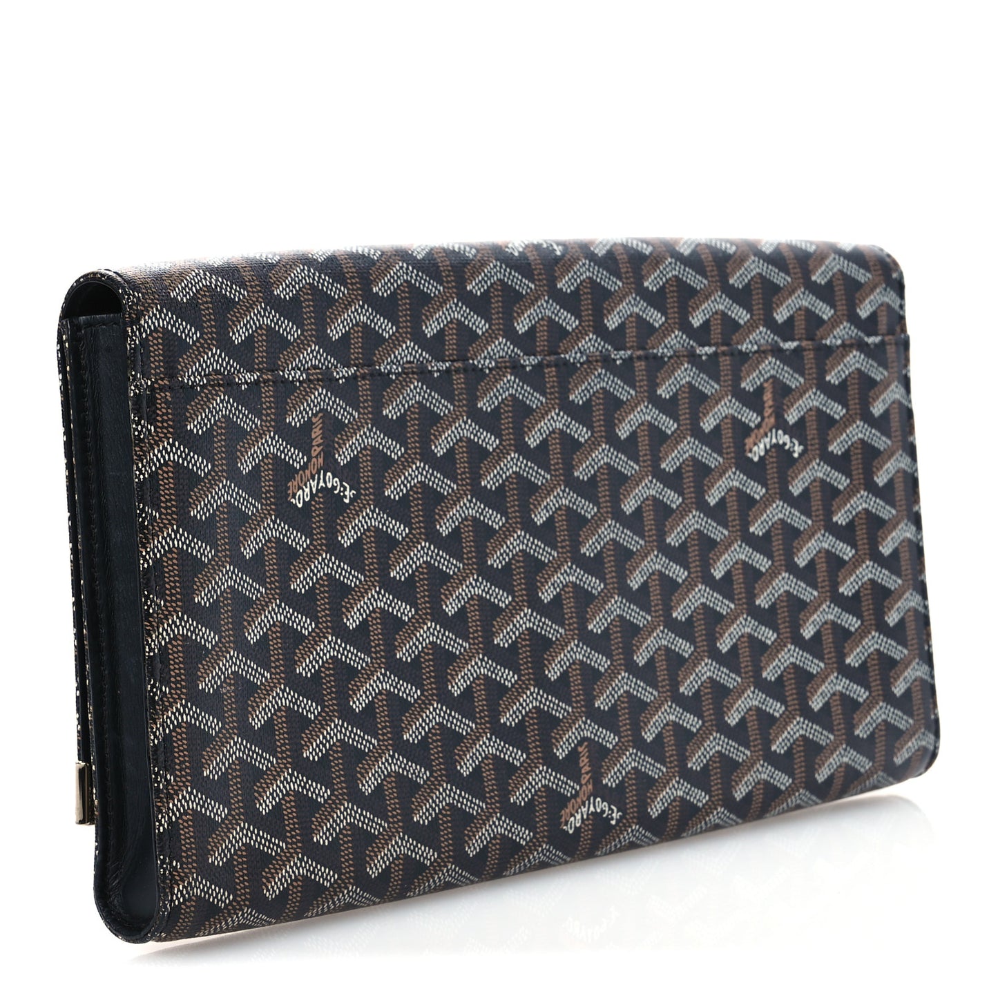Goyardine Monte Carlo Bois Clutch Black