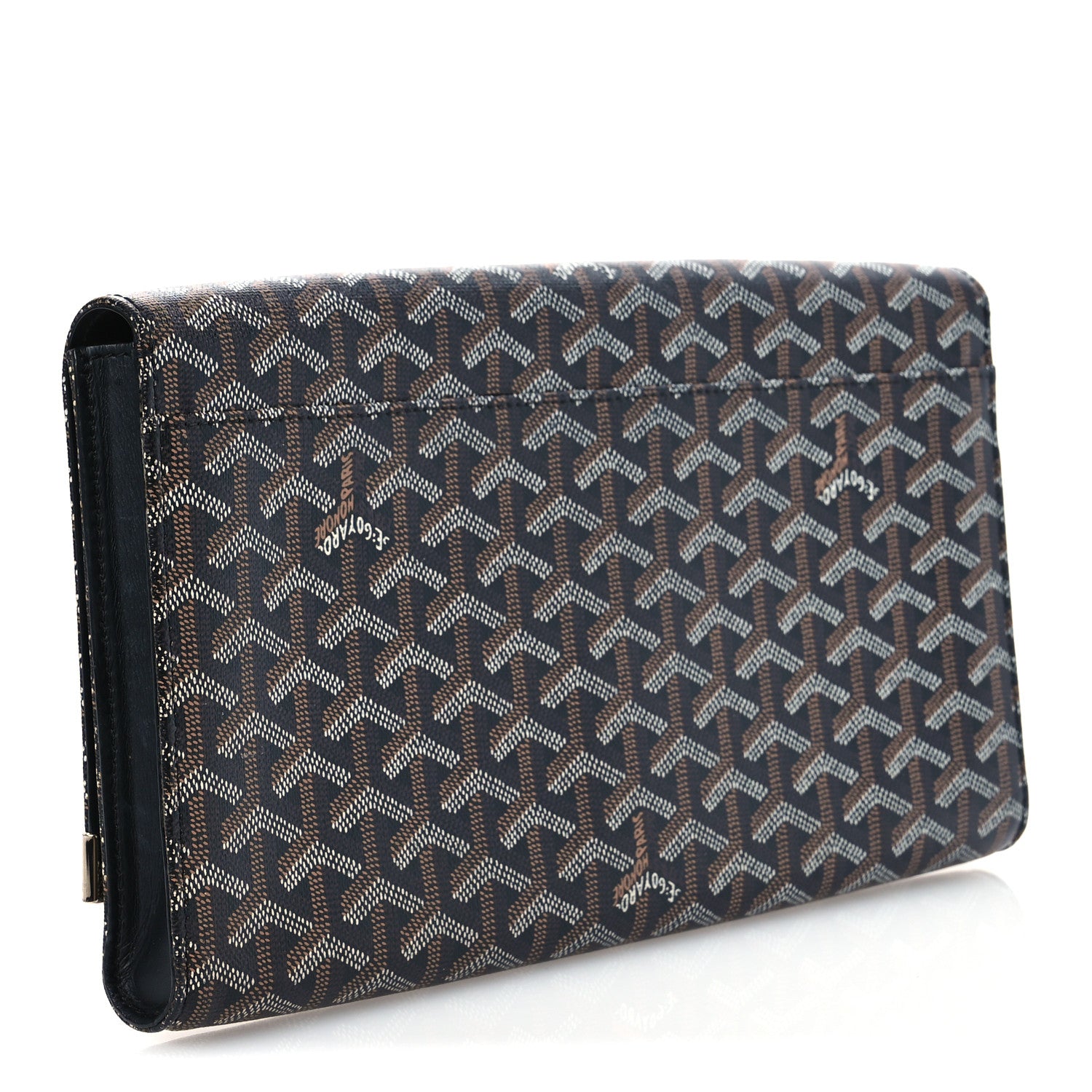 Goyard Goyardine Monte Carlo Bois Clutch Black 3 of 8