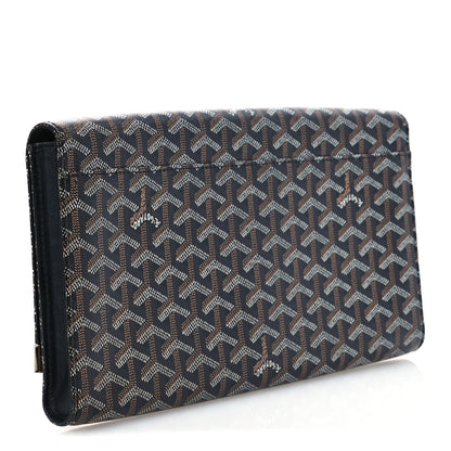 Goyard Goyardine Monte Carlo Bois Clutch Black 3 of 8