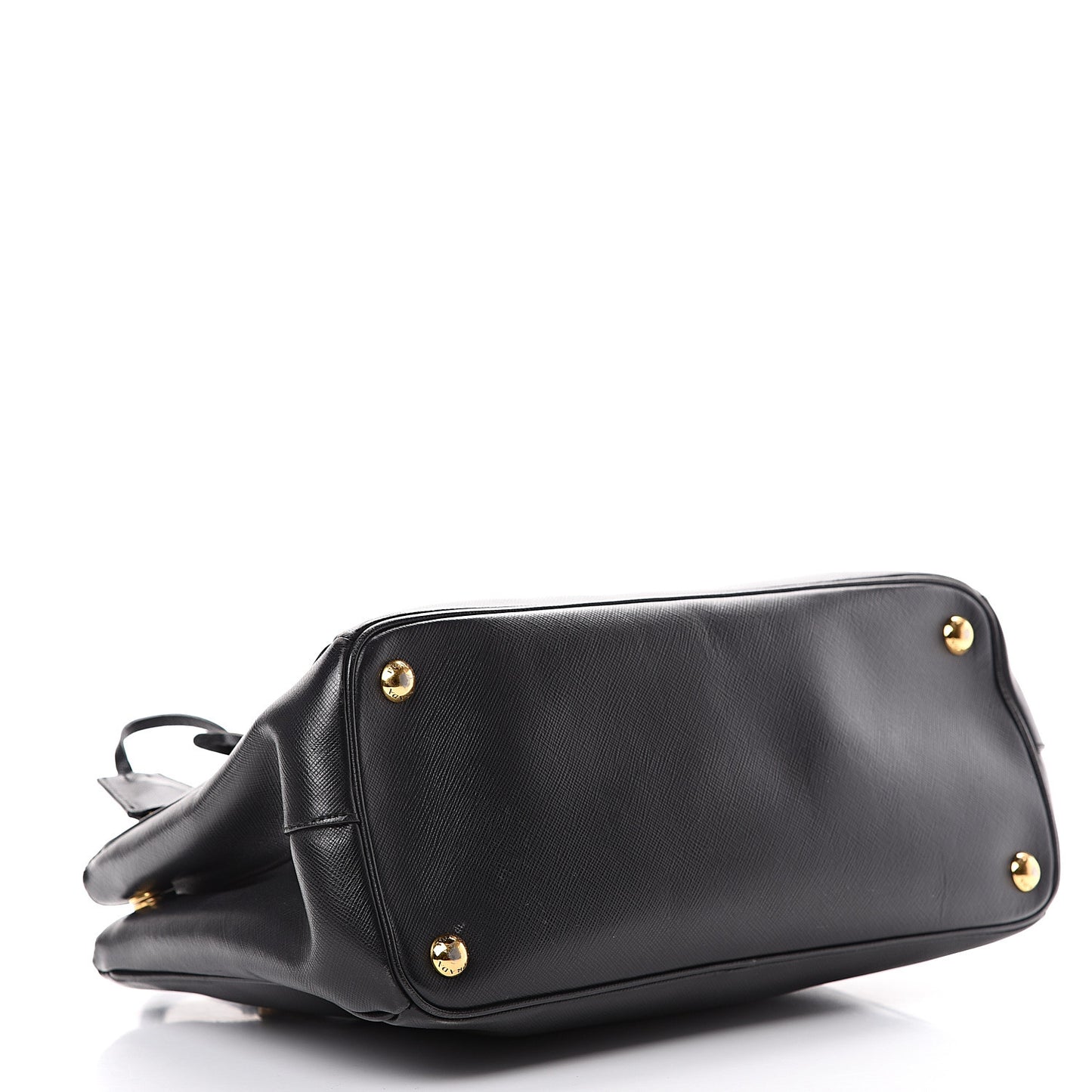 Saffiano Small Galleria Double Zip Tote Black