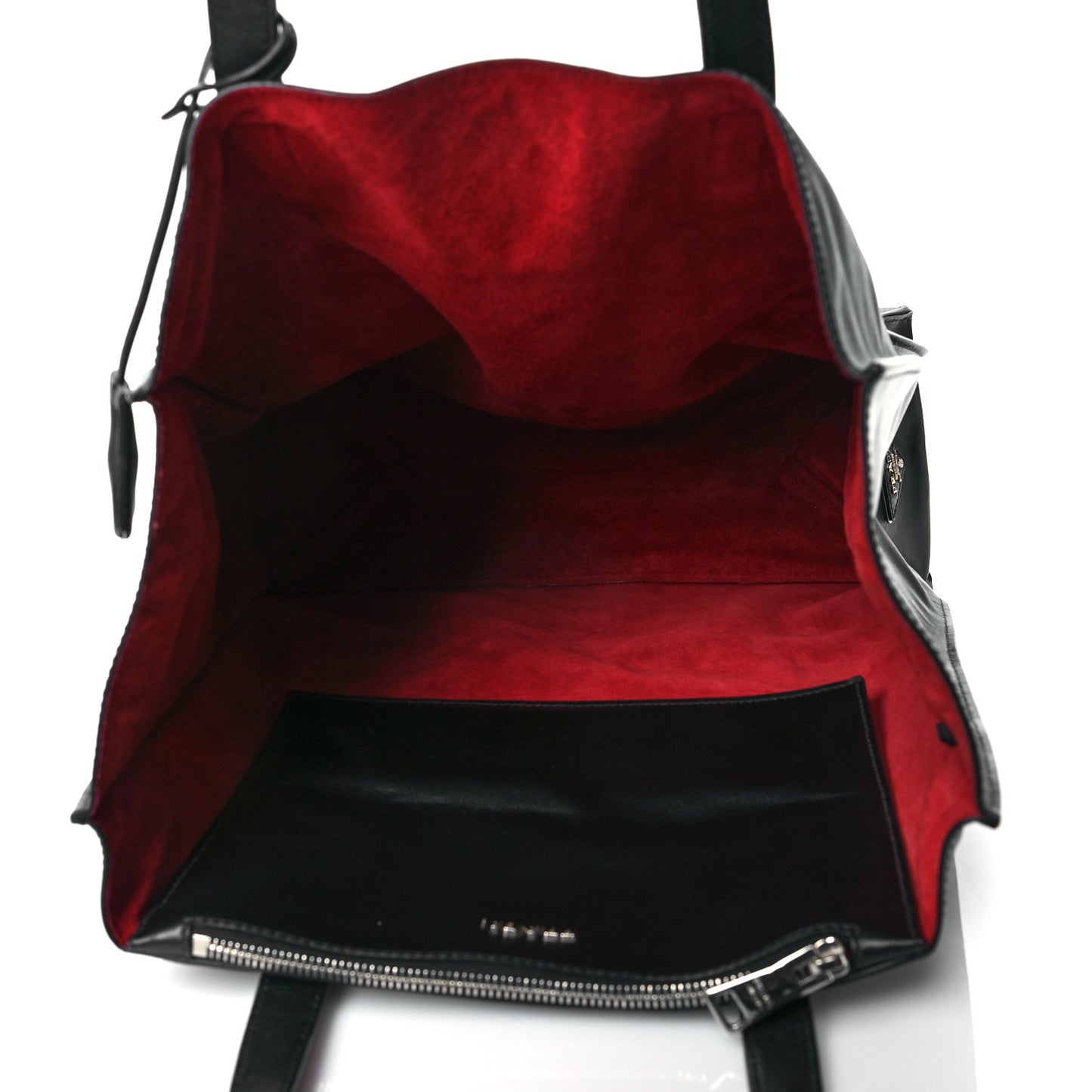 Soft Calfskin Tote Black Rubino