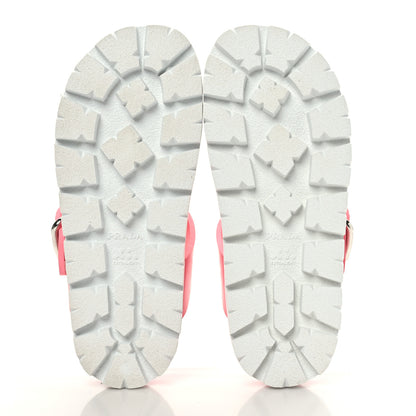Prada EVA Rubber Buckled Lug Sole 20mm Thong Sandals 36 Begonia 5 of 7
