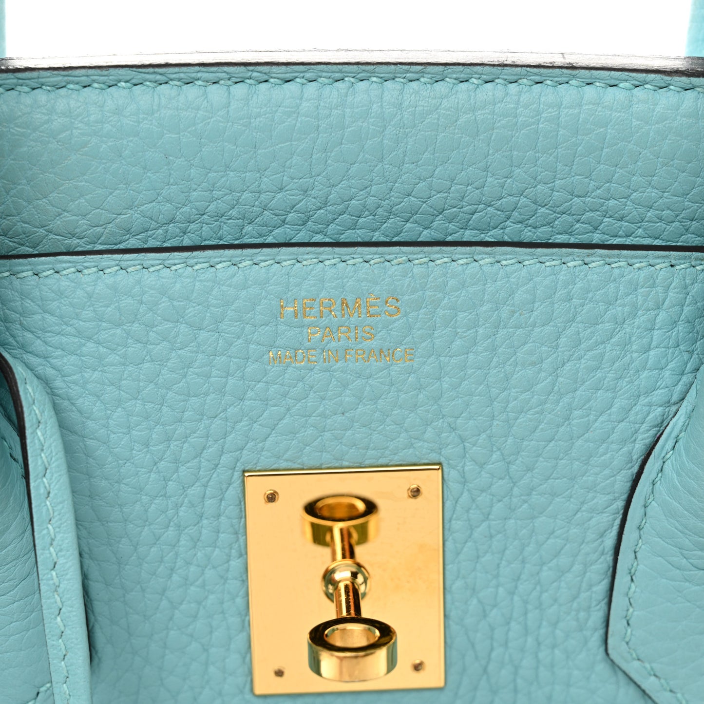 Taurillon Clemence BIRKIN 35  Bleu Atoll