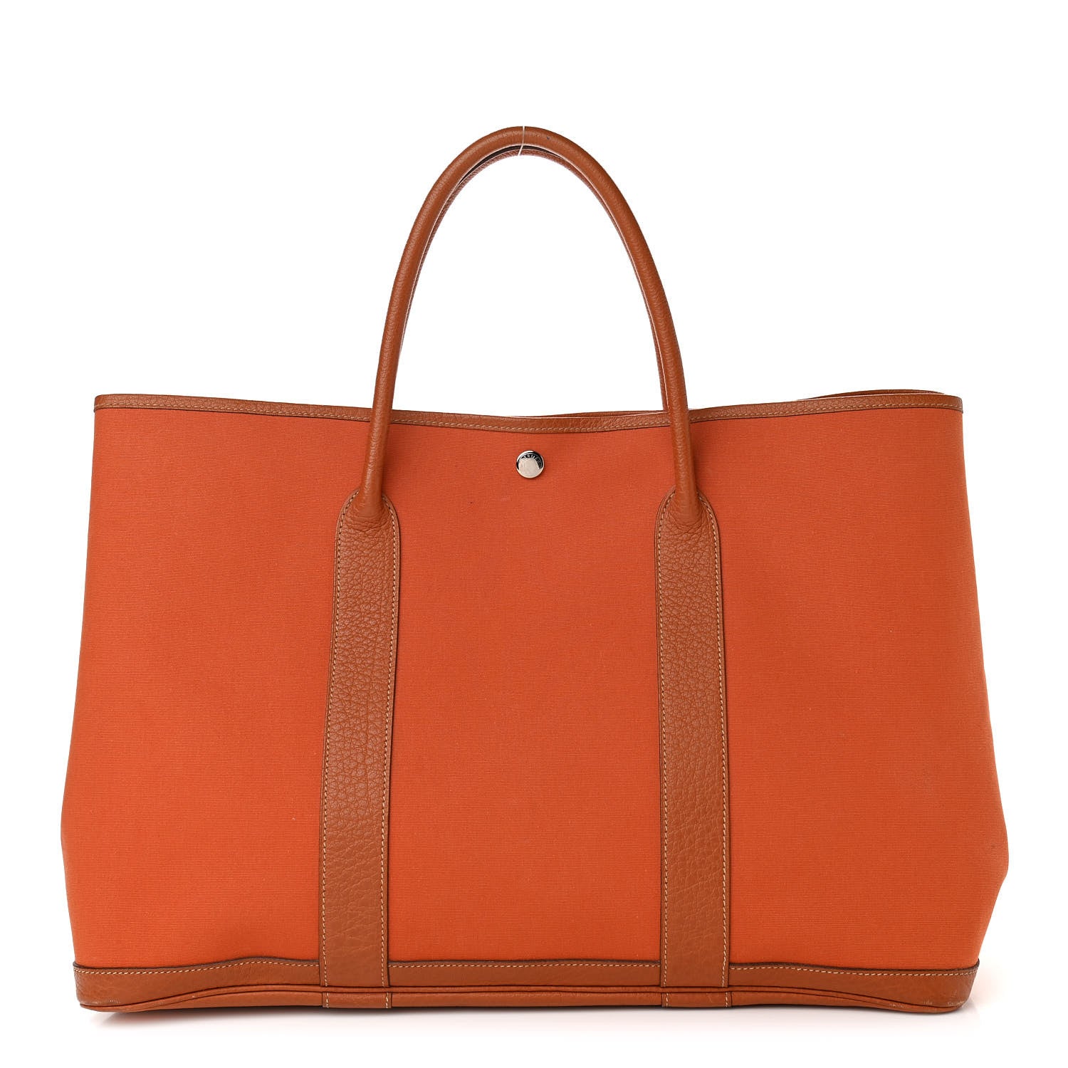 Hermes Toile Negonda Garden Party Tote GM Potiron 1 of 14