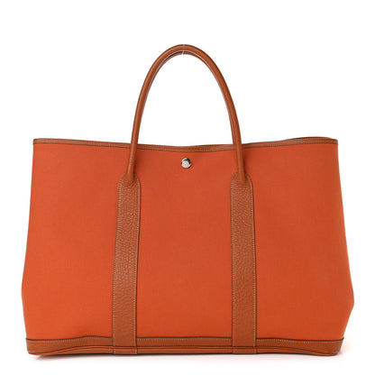 Hermes Toile Negonda Garden Party Tote GM Potiron 1 of 14