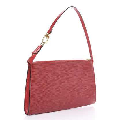 Louis Vuitton Epi Pochette Accessories 21 Castillan Red 3 of 18