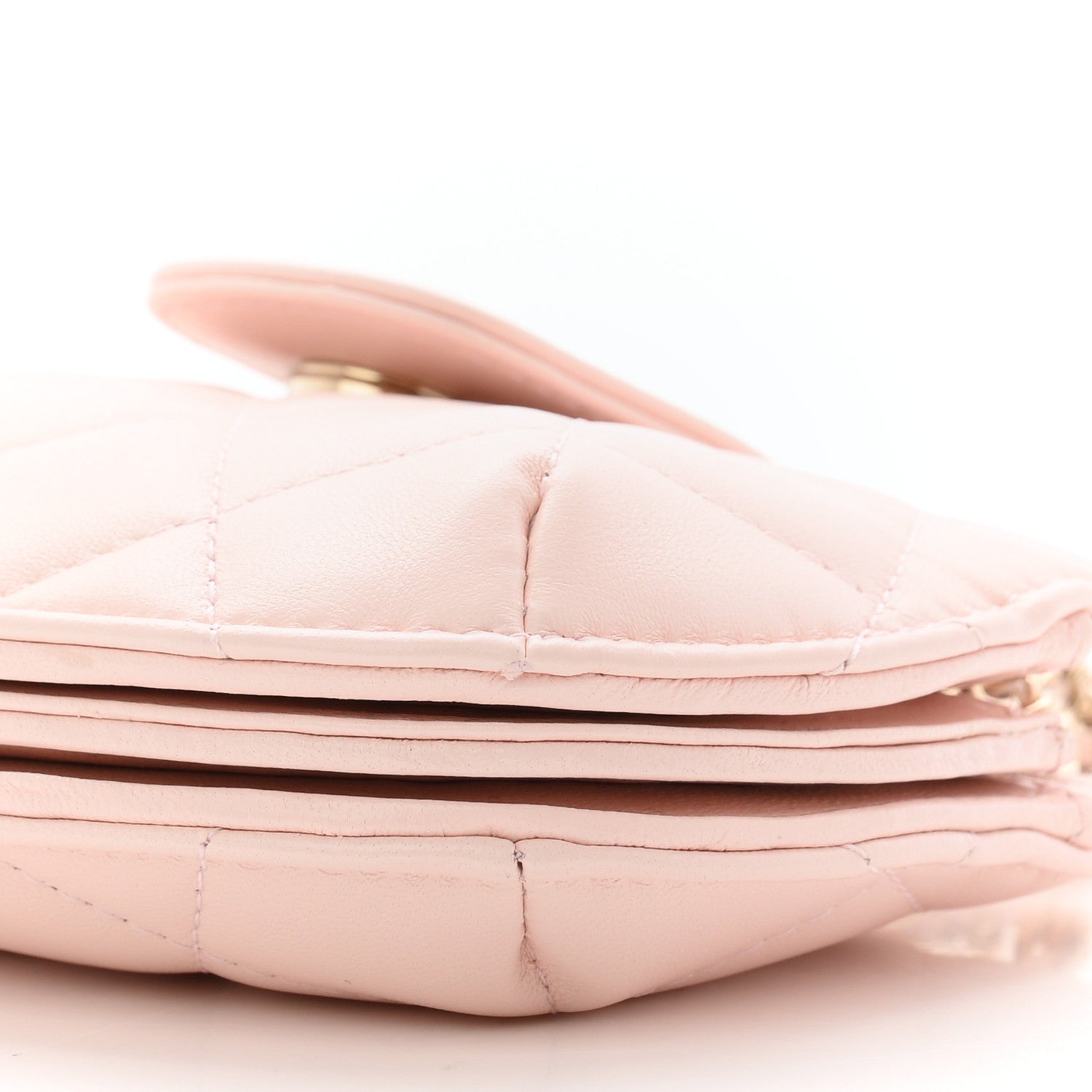 Chanel Lambskin Quilted Mini CC Chain Bag Light Pink 10 of 11