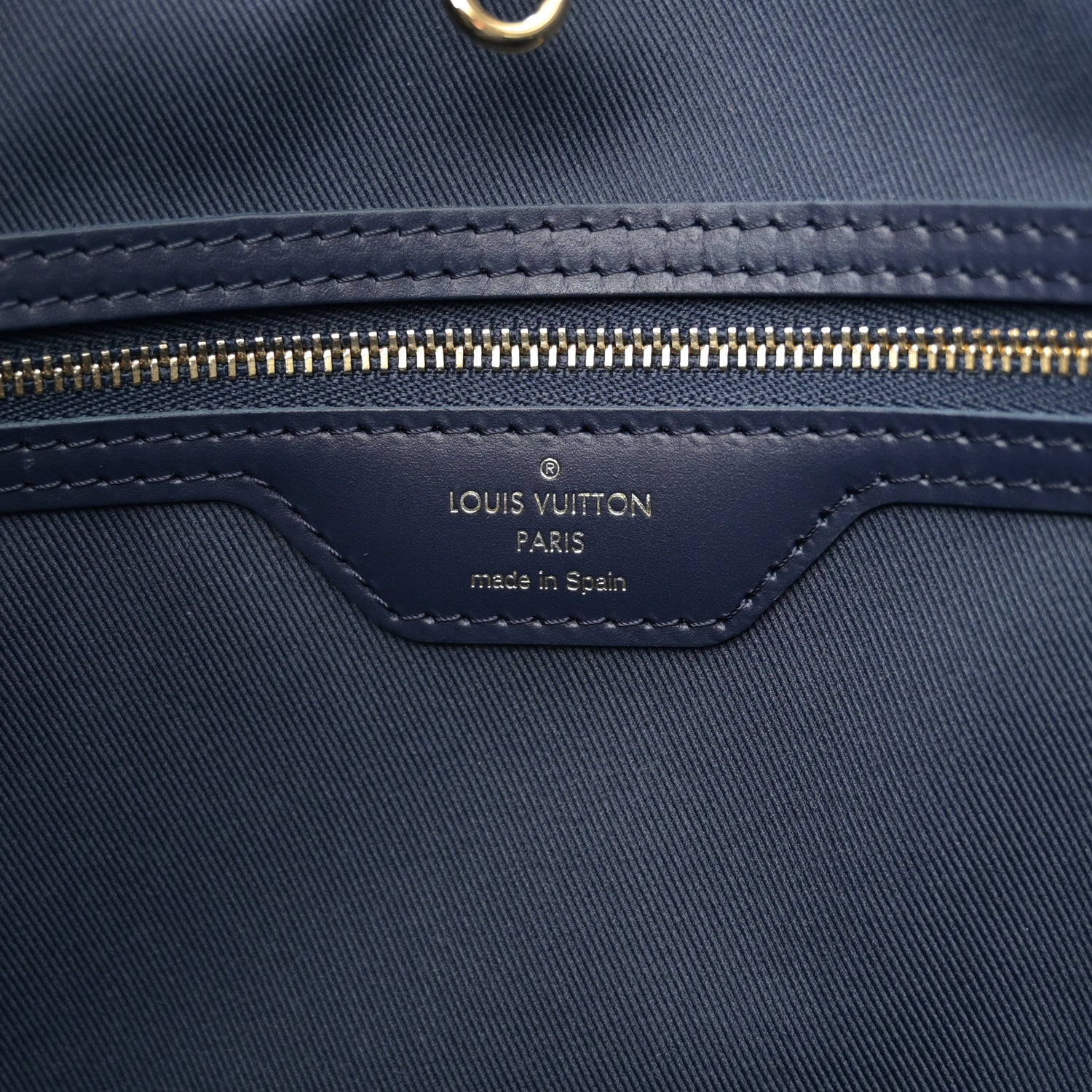 Louis Vuitton Monoglam Neverfull MM Blue 8 of 12
