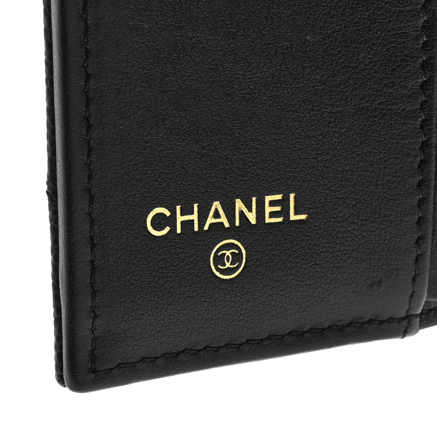 Chanel Caviar Quilted Enamel Coco Casino Double Flap Wallet Black 6 of 7