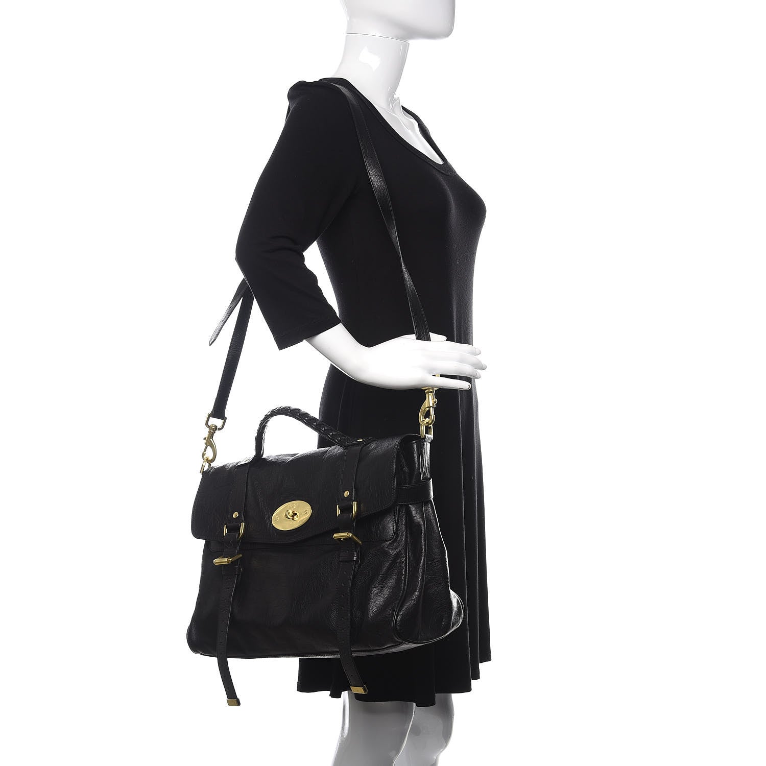 Mulberry Soft Buffalo Oversized Alexa Black 3 of 12