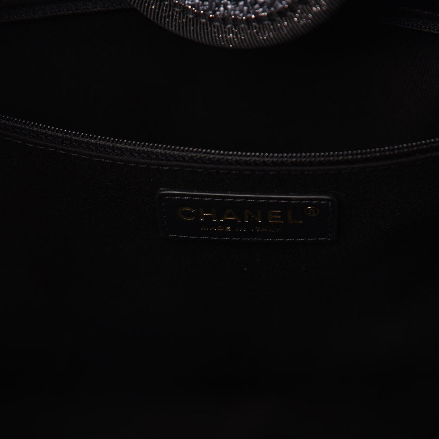 Lurex Boucle Medium Deauville Tote Black
