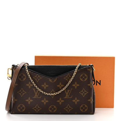 Louis Vuitton Monogram Pallas Clutch Black 9 of 9