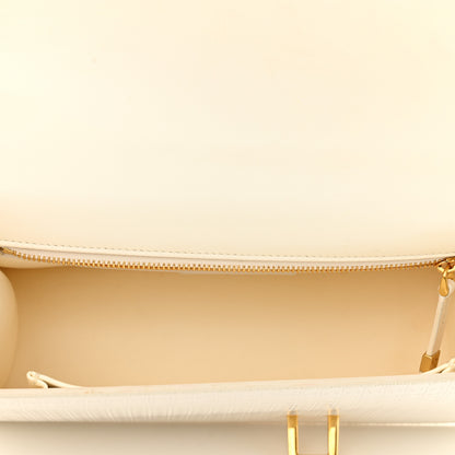 Christian Dior Patent Micro-Cannage 30 Montaigne Chain Flap Bag White 5 of 9