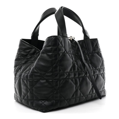 Christian Dior Calfskin Macrocannage Medium Toujours Black 4 of 13