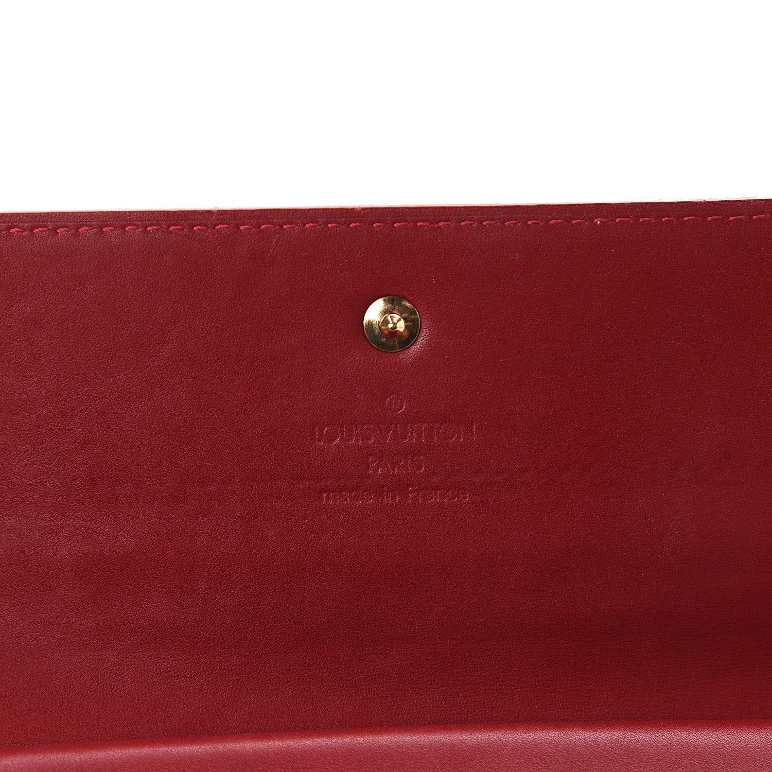 Louis Vuitton Vernis Porte Tresor International Wallet Pomme D'Amour 5 of 5