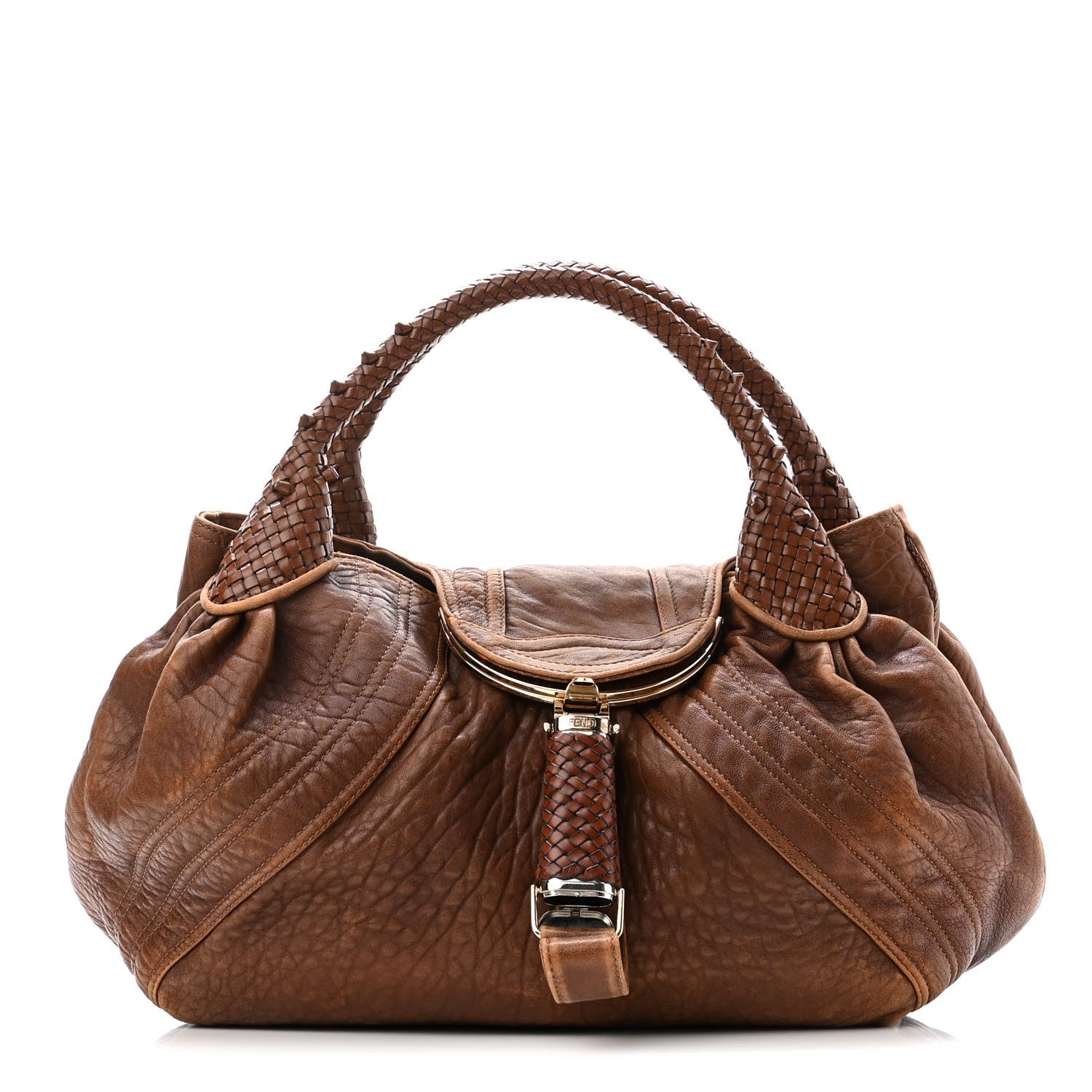 Fendi Nappa Nuvolata Spy Cognac 1 of 9