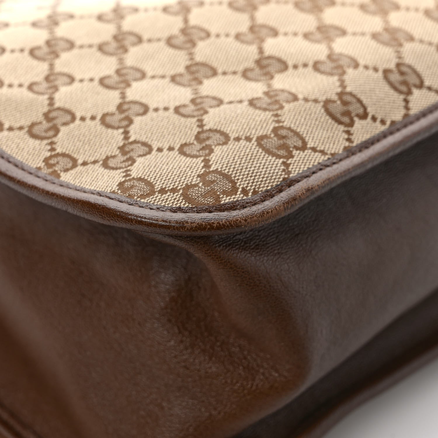 Gucci Monogram Horsebit 1955 Tote Bag Beige Brown Sugar 10 of 11