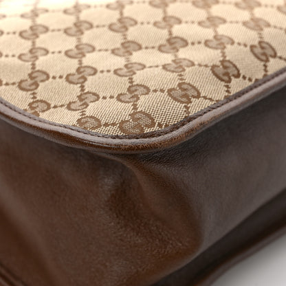 Gucci Monogram Horsebit 1955 Tote Bag Beige Brown Sugar 10 of 11