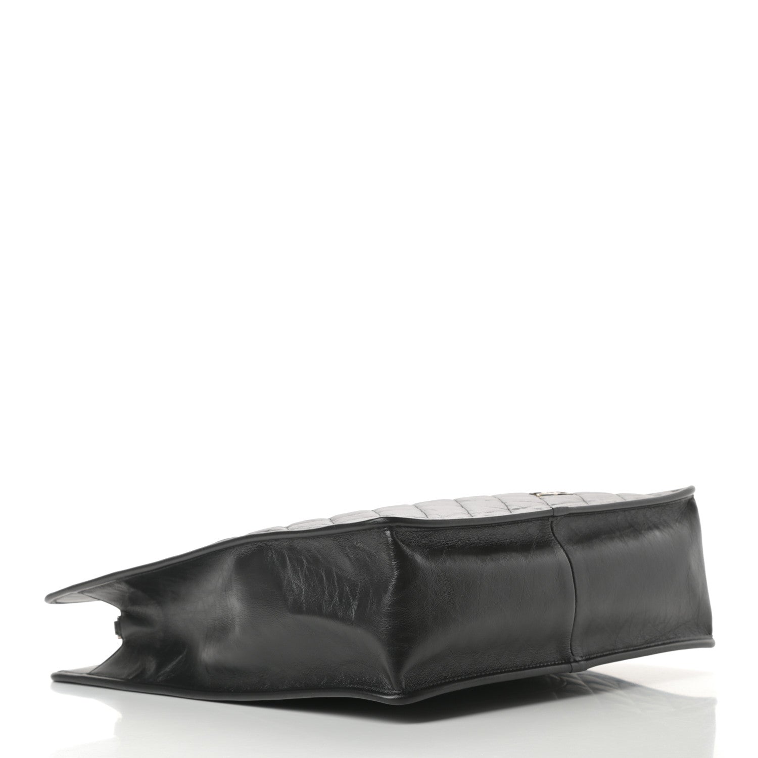 Chanel Aged Calfskin Medium Charm Shopping Bag Black 4 of 10