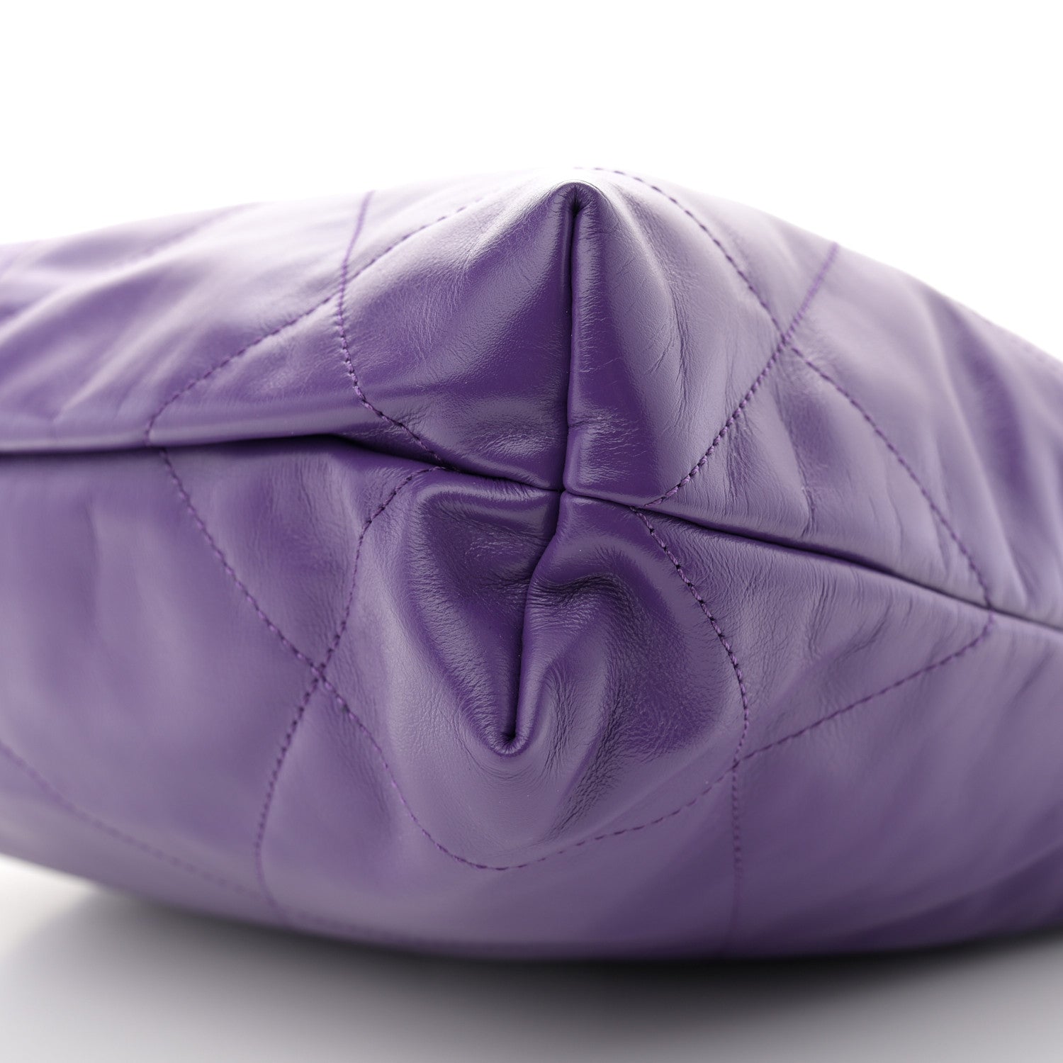 Chanel Shiny Calfskin Quilted Rainbow Small Chanel 22 Purple 11 of 12