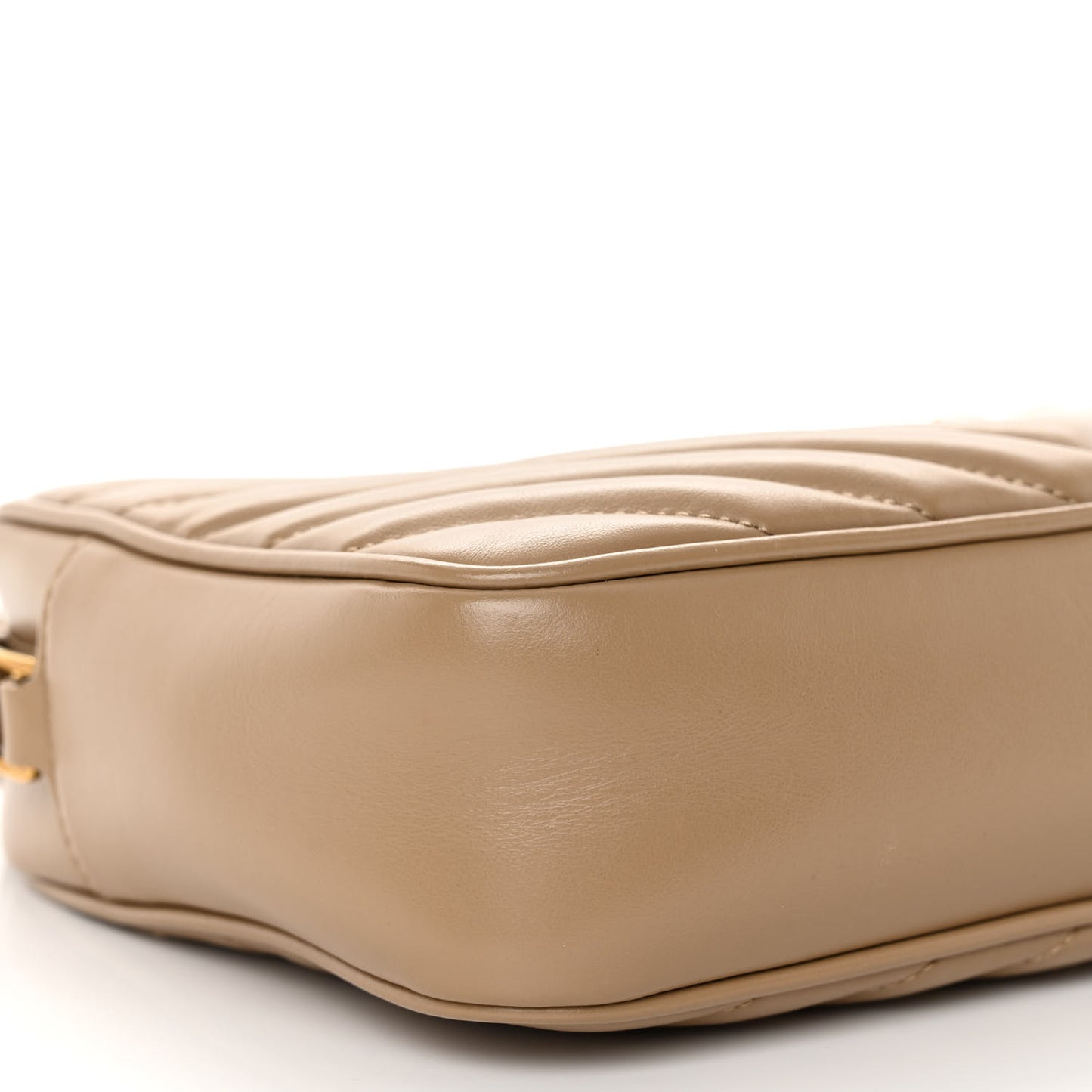 Calfskin Matelasse Monogram Lou Camera Bag Dark Latte