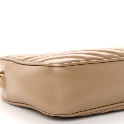 Saint Laurent Calfskin Matelasse Monogram Lou Camera Bag Dark Latte 8 of 12